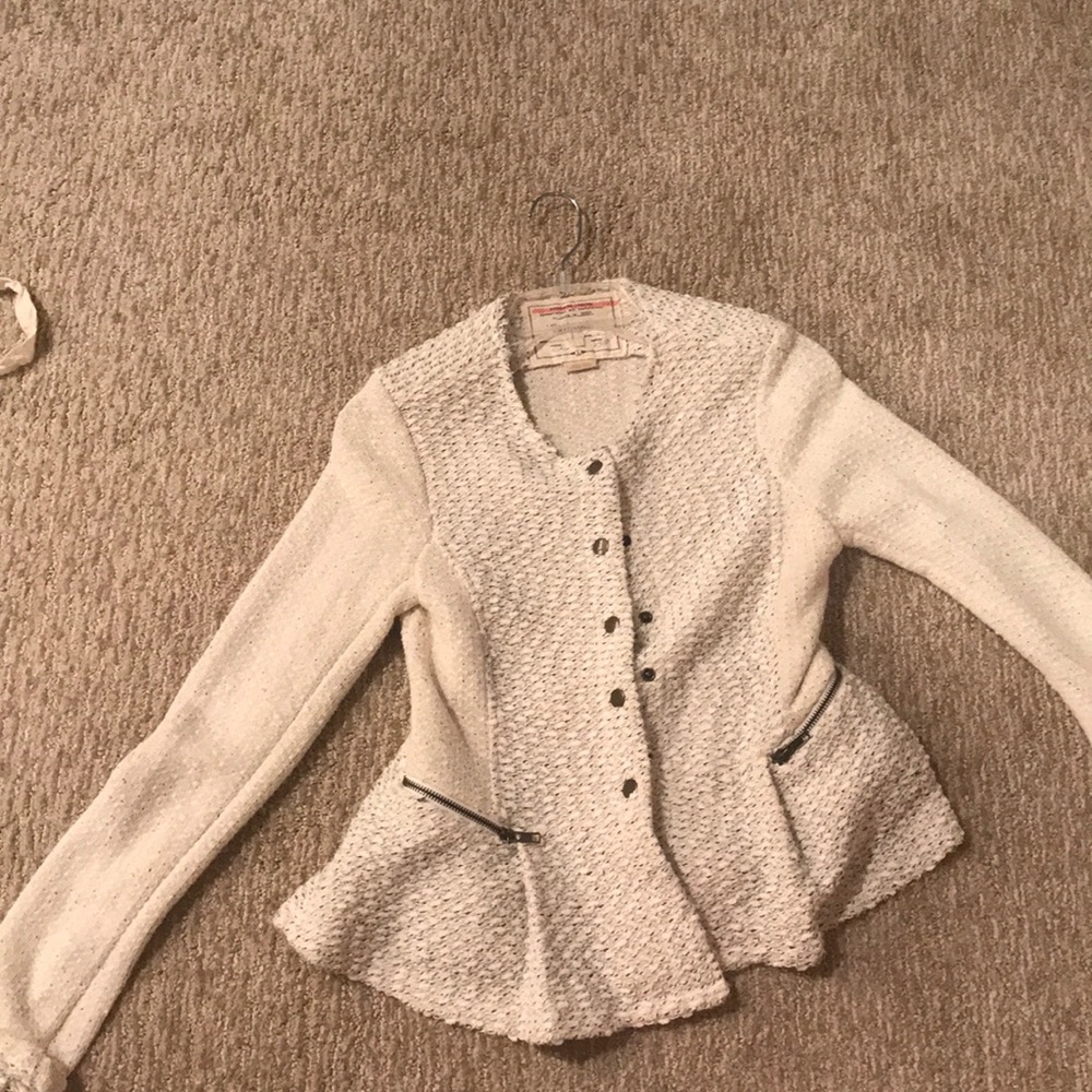 Anthropologie peplum sweater